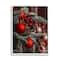 Stupell Industries Hanging Red Ornaments Christmas Tree Framed Giclee Art